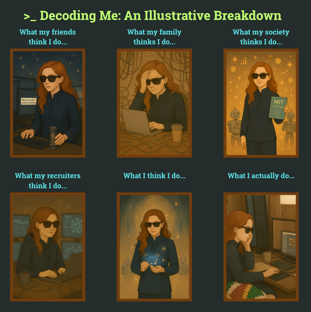 What my friends think I do
