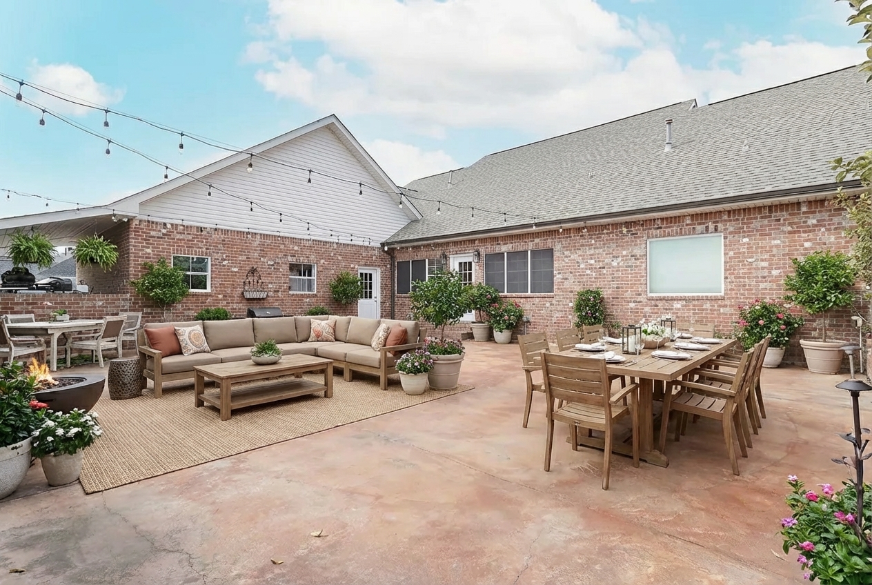 Backyard Entertaining Space - After